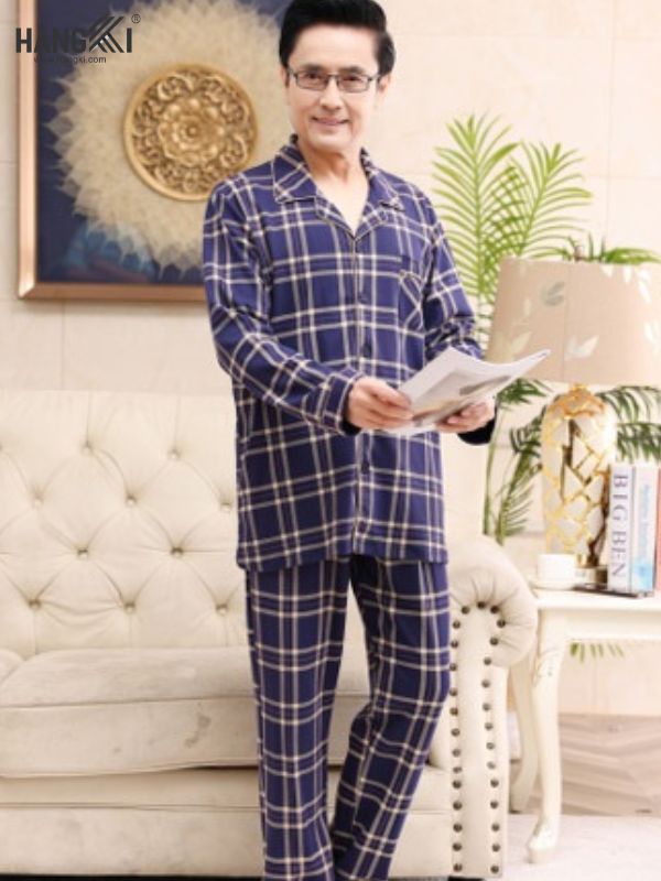 TD62 - Đồ Ngủ Pijama Nam Tay Dài Quần Dài Cotton