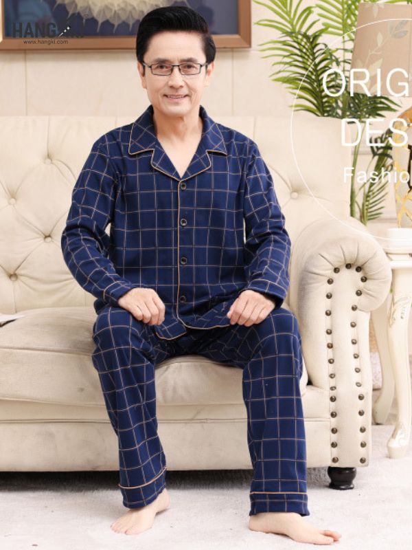 TD65 - Đồ Ngủ Pijama Nam Tay Dài Quần Dài Cotton