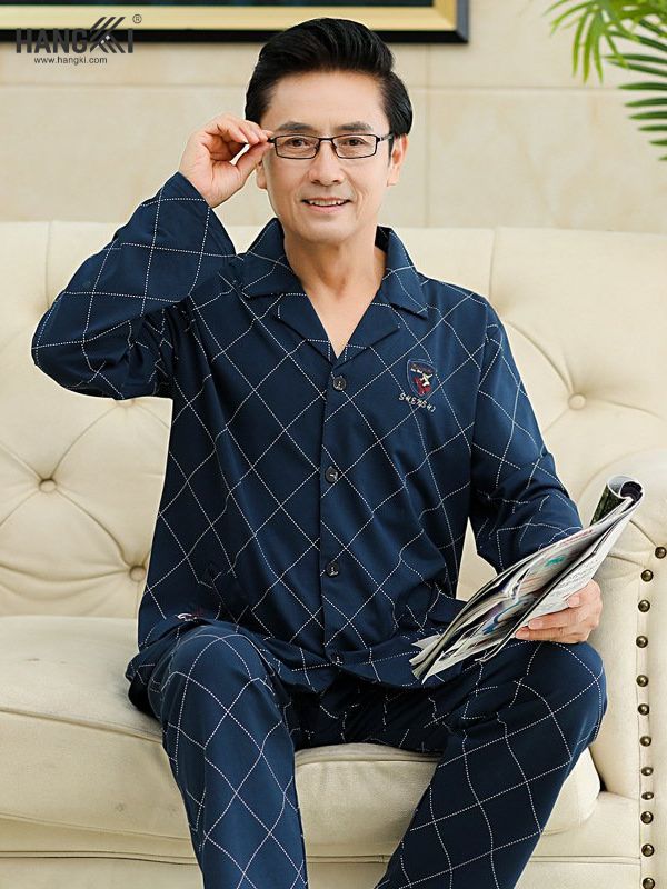 TD66 - Đồ Ngủ Pijama Nam Tay Dài Quần Dài Cotton