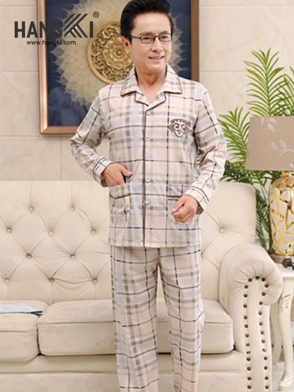 TD69 - Đồ Ngủ Pijama Nam Tay Dài Quần Dài Cotton