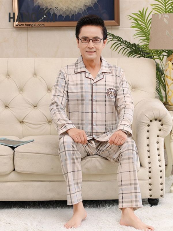 TD69 - Đồ Ngủ Pijama Nam Tay Dài Quần Dài Cotton