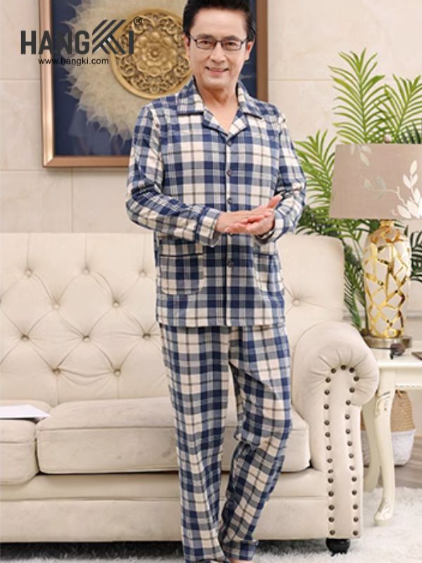 TD70 - Đồ Ngủ Pijama Nam Tay Dài Quần Dài Cotton