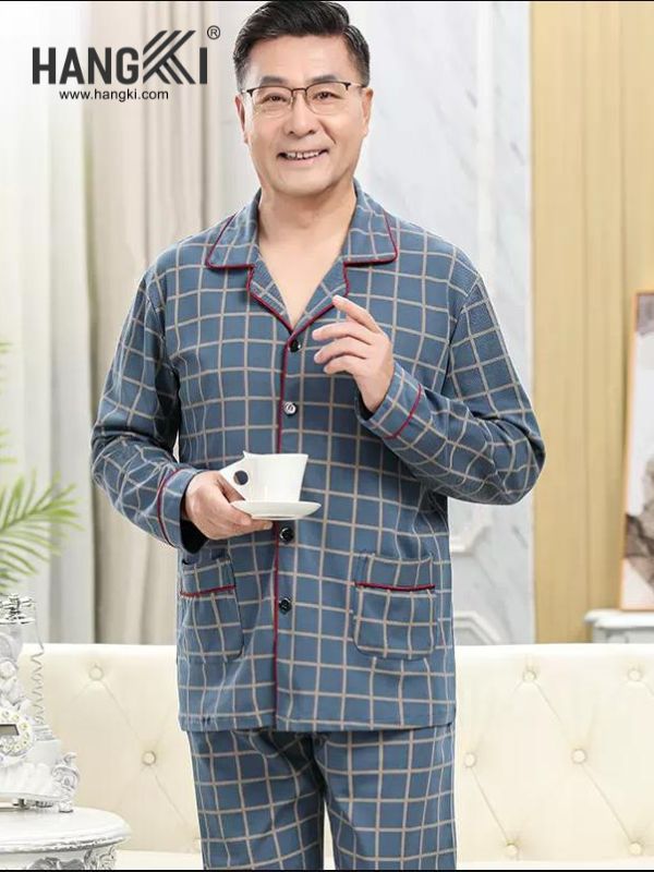 TD73 - Đồ Ngủ Pijama Nam Tay Dài Quần Dài Cotton