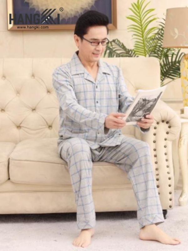 TD74 - Đồ Ngủ Pijama Nam Tay Dài Quần Dài Cotton