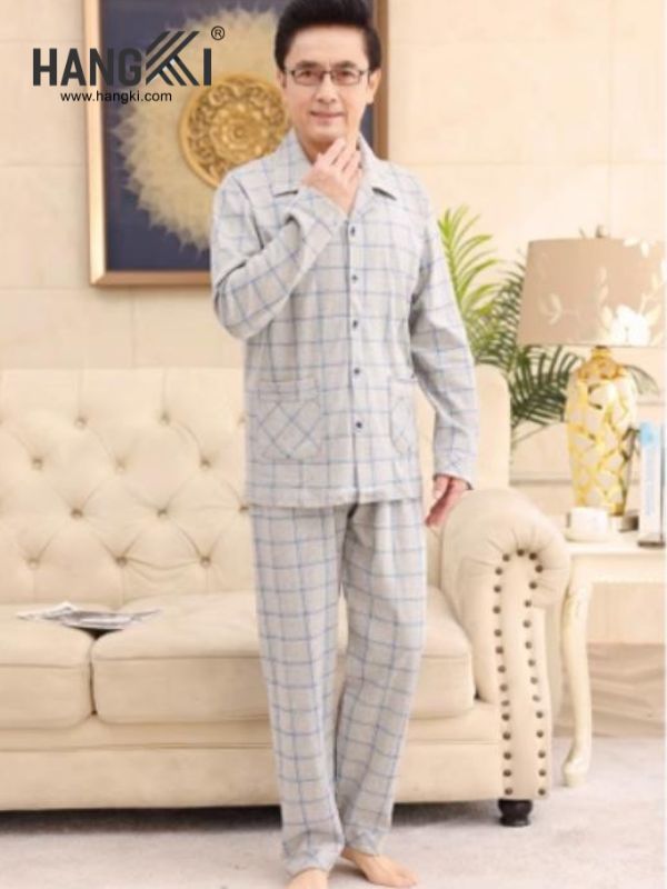 TD74 - Đồ Ngủ Pijama Nam Tay Dài Quần Dài Cotton