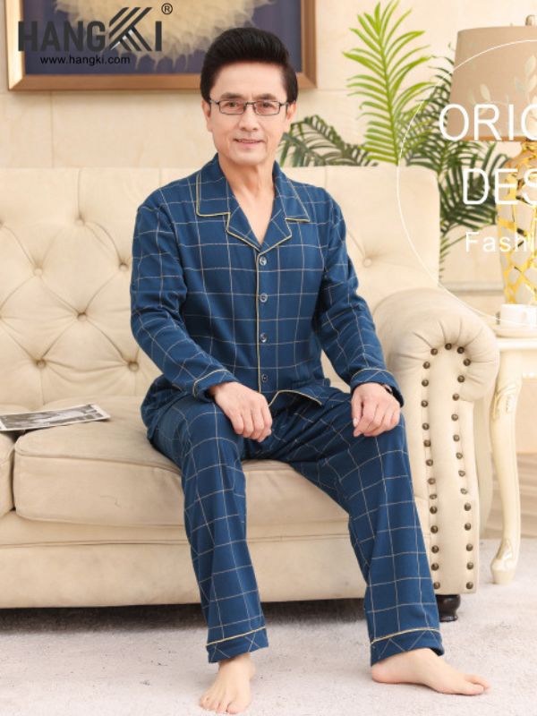 TD76 - Đồ Ngủ Pijama Nam Tay Dài Quần Dài Cotton