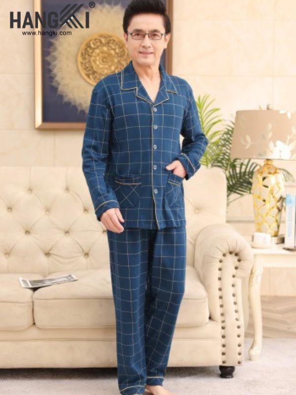 TD76 - Đồ Ngủ Pijama Nam Tay Dài Quần Dài Cotton