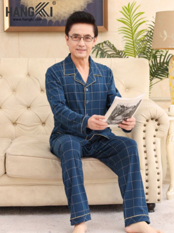 TD76 - Đồ Ngủ Pijama Nam Tay Dài Quần Dài Cotton