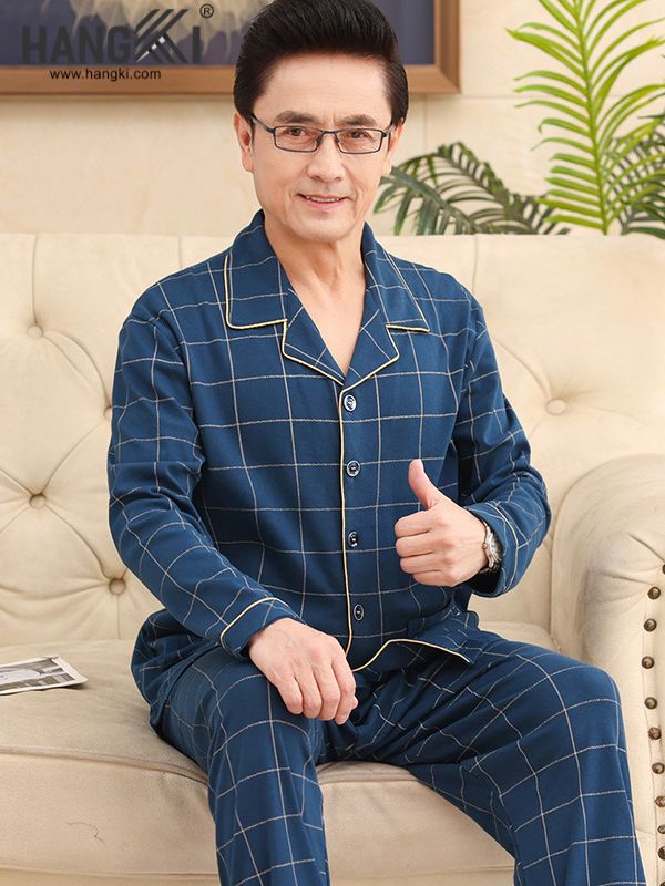TD76 - Đồ Ngủ Pijama Nam Tay Dài Quần Dài Cotton