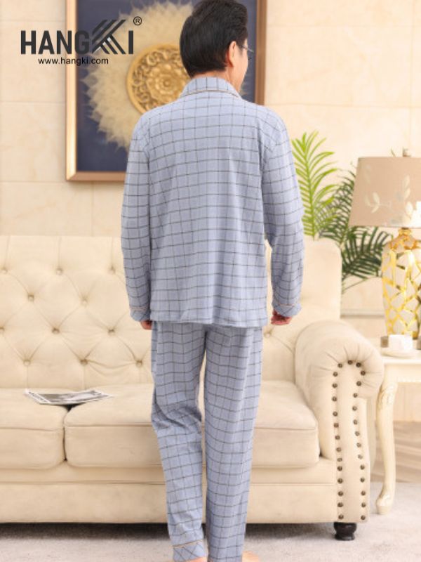 TD77 - Đồ Ngủ Pijama Nam Tay Dài Quần Dài Cotton