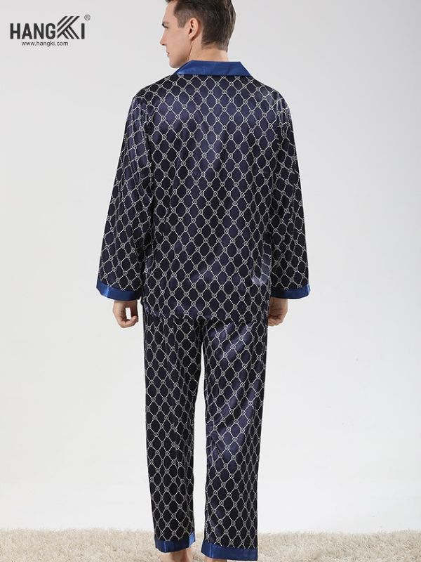 TD01 - Đồ Ngủ Pijama Nam Tay Dài Quần Dài Lụa