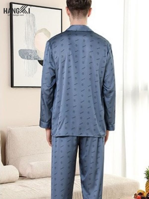 TD26 - Đồ Ngủ Pijama Nam Tay Dài Quần Dài Lụa