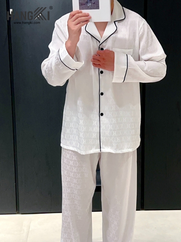 TD294 - Đồ Ngủ Pijama Nam Tay Dài Quần Dài Lụa