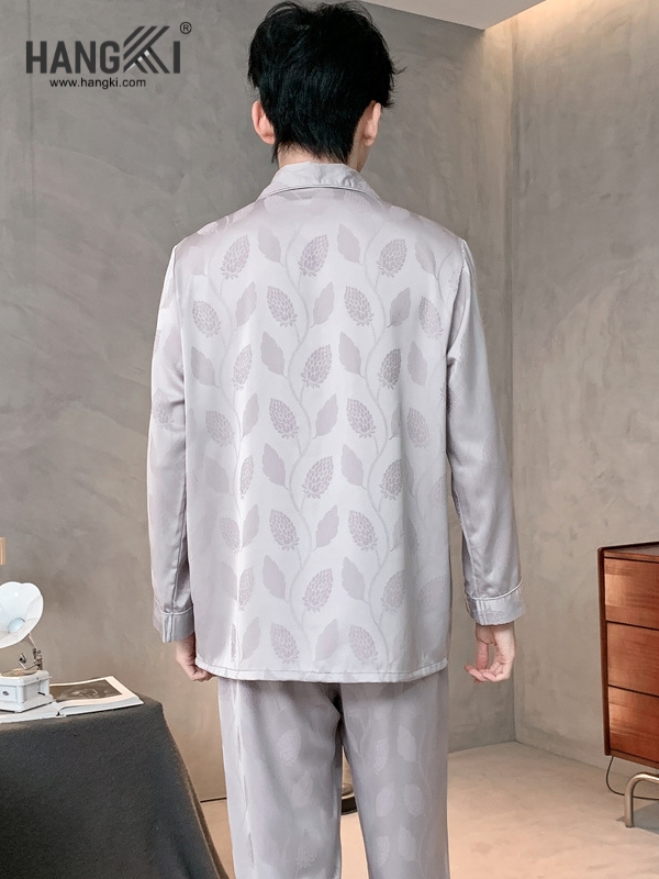 TD303 - Đồ Ngủ Pijama Nam Tay Dài Quần Dài Lụa