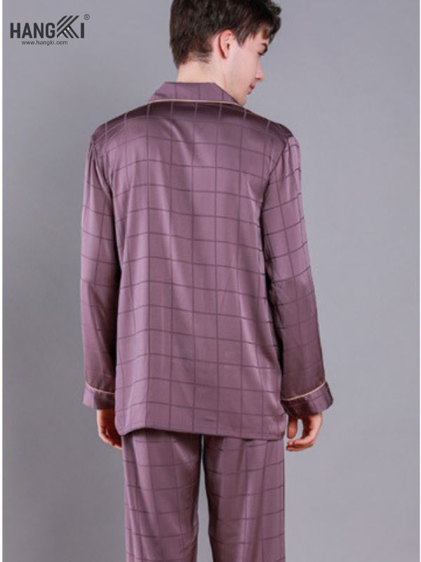 TD32 - Đồ Ngủ Pijama Nam Tay Dài Quần Dài Lụa