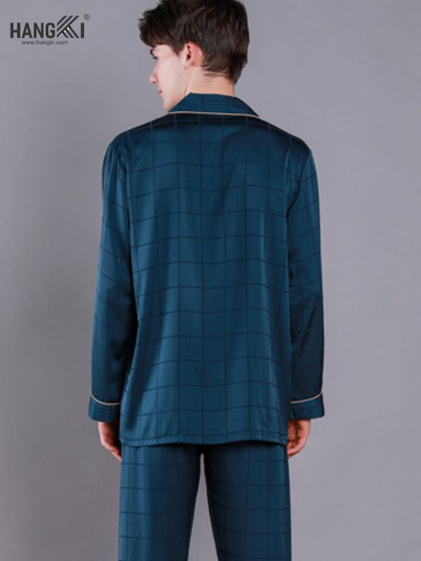 TD32 - Đồ Ngủ Pijama Nam Tay Dài Quần Dài Lụa