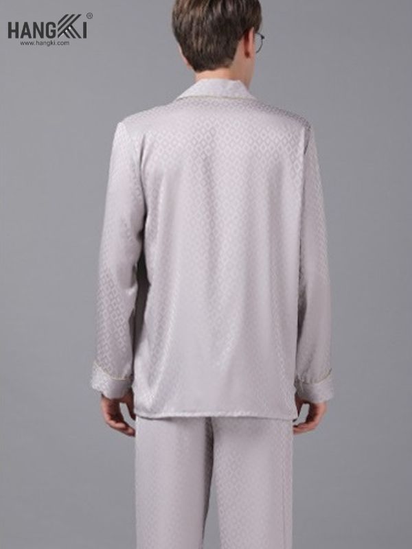 TD33 - Đồ Ngủ Pijama Nam Tay Dài Quần Dài Lụa