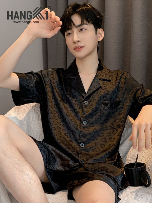TN05 - Đồ Ngủ Pijama Nam Lụa Ngắn