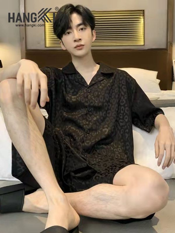 TN05 - Đồ Ngủ Pijama Nam Lụa Ngắn