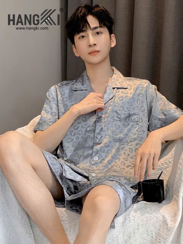 TN05 - Đồ Ngủ Pijama Nam Lụa Ngắn