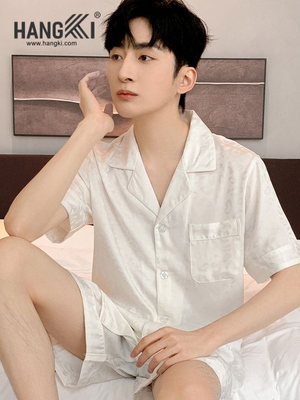 TN05 - Đồ Ngủ Pijama Nam Lụa Ngắn