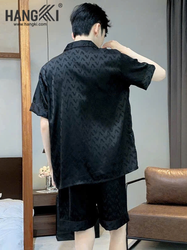 TN06 - Đồ Ngủ Pijama Nam Lụa Ngắn