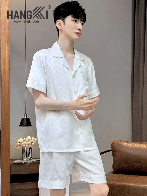TN06 - Đồ Ngủ Pijama Nam Lụa Ngắn