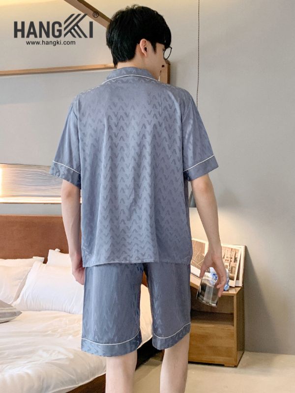 TN06 - Đồ Ngủ Pijama Nam Lụa Ngắn