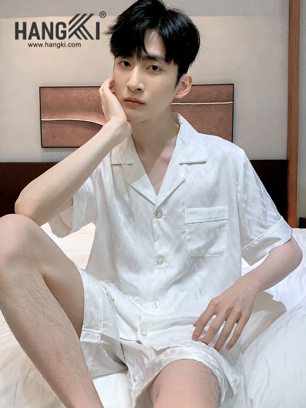 TN06 - Đồ Ngủ Pijama Nam Lụa Ngắn