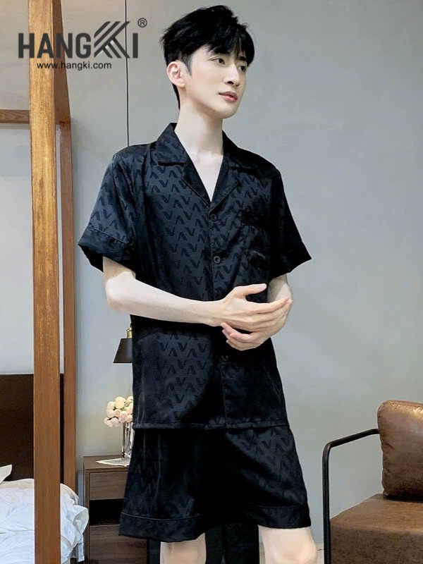 TN06 - Đồ Ngủ Pijama Nam Lụa Ngắn