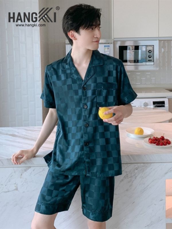 TN11 - Đồ Ngủ Pijama Nam Lụa Ngắn