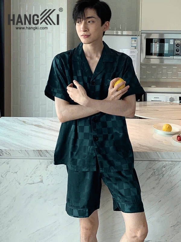 TN11 - Đồ Ngủ Pijama Nam Lụa Ngắn
