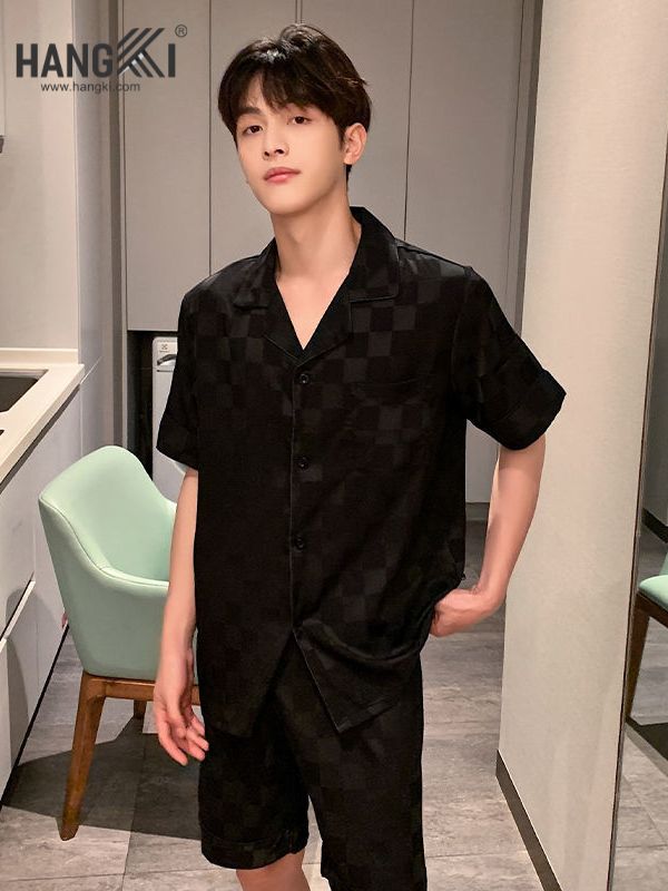 TN11 - Đồ Ngủ Pijama Nam Lụa Ngắn