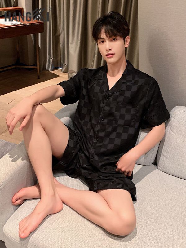 TN11 - Đồ Ngủ Pijama Nam Lụa Ngắn