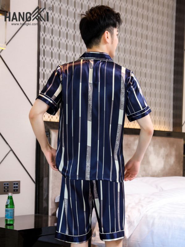 TN12 - Đồ Ngủ Pijama Nam Lụa Ngắn