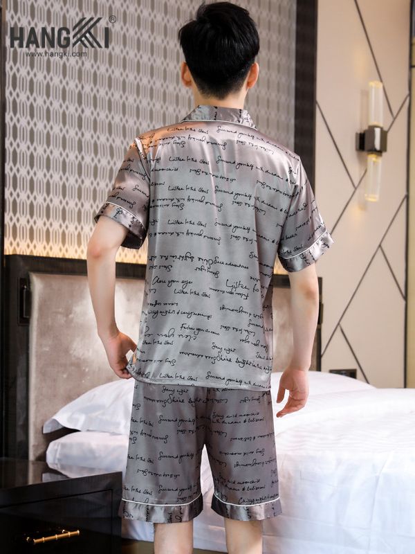TN13 - Đồ Ngủ Pijama Nam Lụa Ngắn