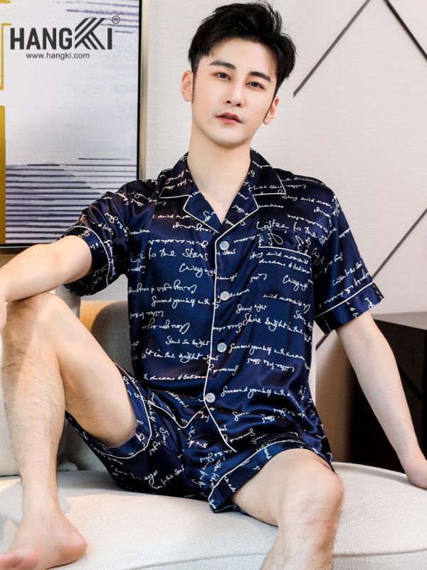 TN13 - Đồ Ngủ Pijama Nam Lụa Ngắn