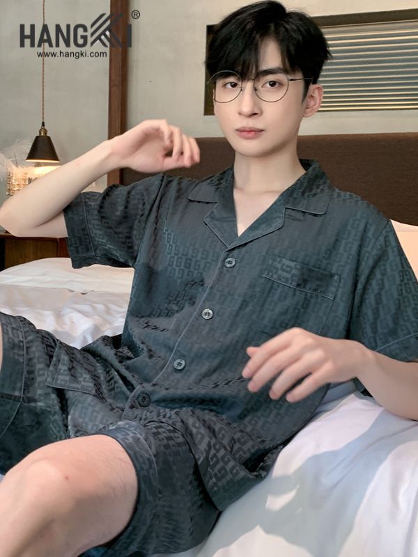TN15 - Đồ Ngủ Pijama Nam Lụa Ngắn