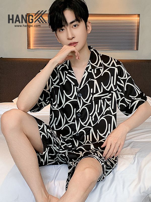 TN22 - Đồ Ngủ Pijama Nam Lụa Ngắn