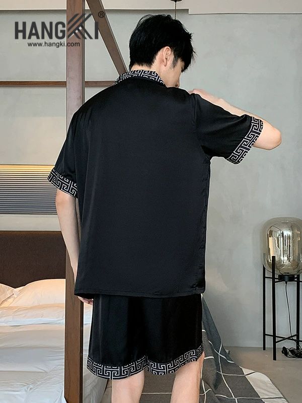 TN30 - Đồ Ngủ Pijama Nam Lụa Ngắn
