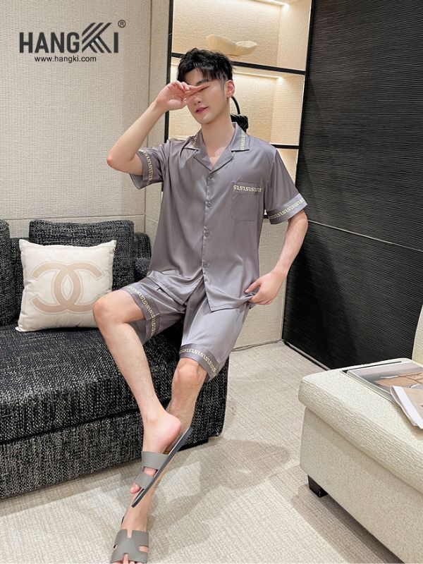 TN32 - Đồ Ngủ Pijama Nam Lụa Ngắn