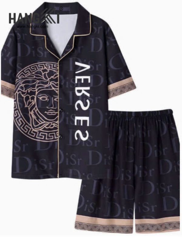 TN33 - Đồ Ngủ Pijama Nam Lụa Ngắn