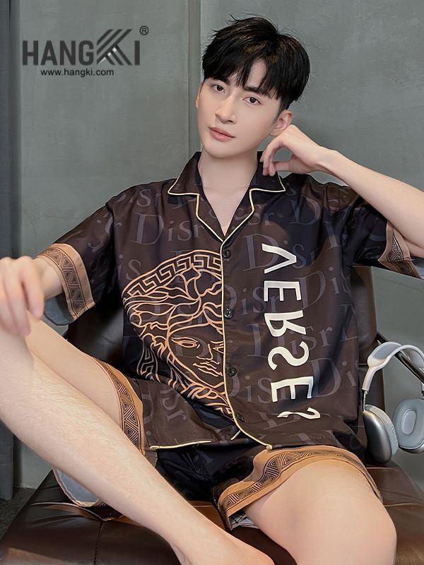 TN33 - Đồ Ngủ Pijama Nam Lụa Ngắn