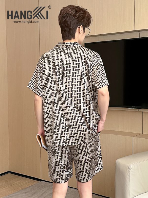TN35 - Đồ Ngủ Pijama Nam Lụa Ngắn
