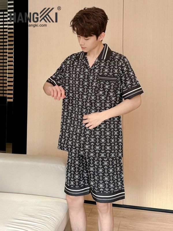 TN36 - Đồ Ngủ Pijama Nam Lụa Ngắn