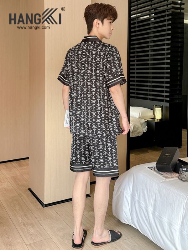 TN36 - Đồ Ngủ Pijama Nam Lụa Ngắn