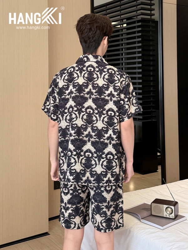 TN39 - Đồ Ngủ Pijama Nam Lụa Ngắn