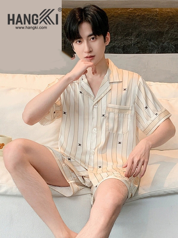 TN40 - Đồ Ngủ Pijama Nam Lụa Ngắn