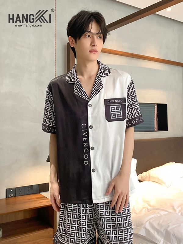 TN41 - Đồ Ngủ Pijama Nam Lụa Ngắn