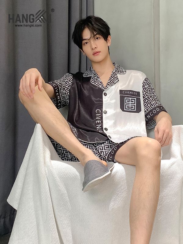 TN41 - Đồ Ngủ Pijama Nam Lụa Ngắn